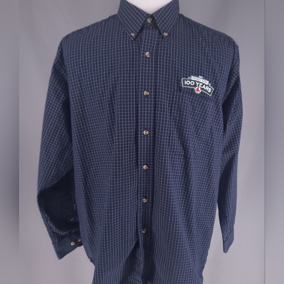 Boston Red Socks Fenway Park 100 Years Shirt Men's Large Antigua Long Sleeve - Picture 2 of 12